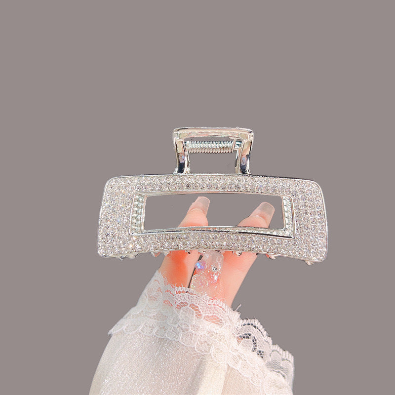 Luxury Diamond Inlaid Women’s Large Shark Clip Hairpin