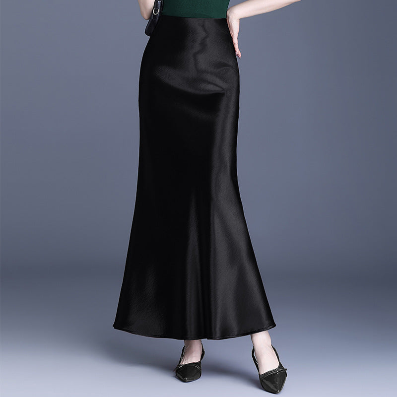 2025 Women’s High Waist Mid-Length Mermaid Skirt