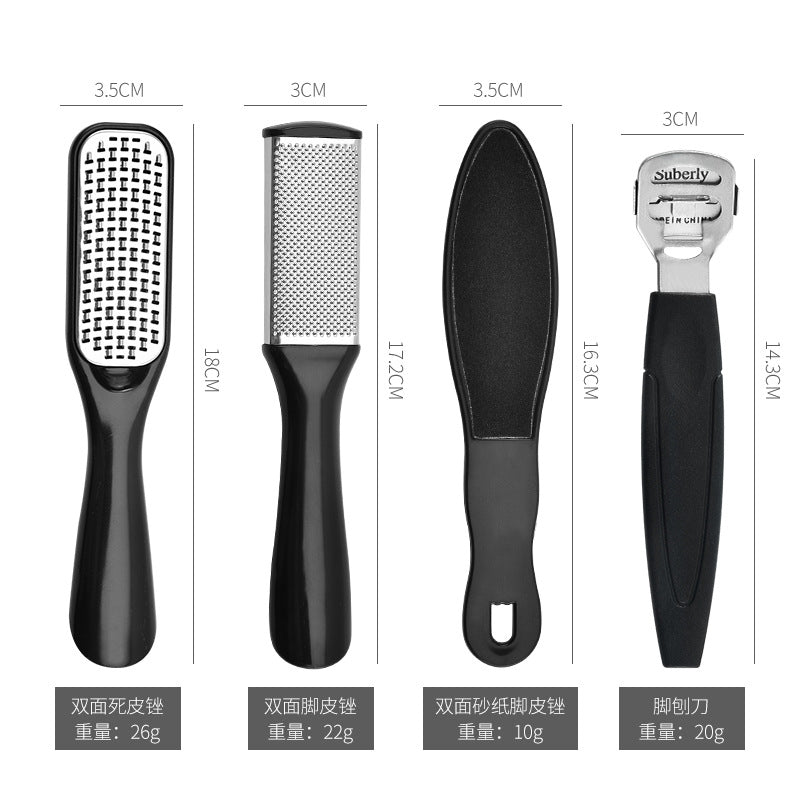 25-in-1 Pedicure Travel Kit –Foot File, Scraper & Callus Removal Tools