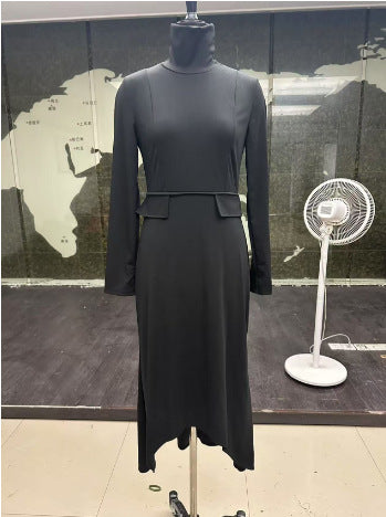 European Style Slim Long-Sleeve Dress