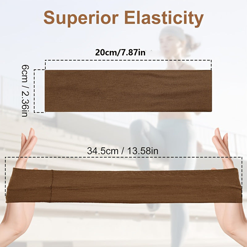 Unisex Anti-Slip Elastic Sweat-Absorbing Sports Headband
