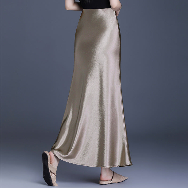 2025 Women’s High Waist Mid-Length Mermaid Skirt