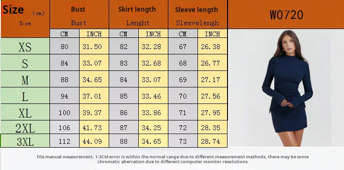 Women’s Solid Bell-Sleeve Bodycon Dress