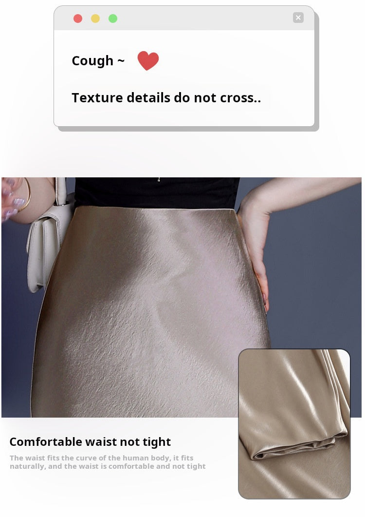 2025 Women’s High Waist Mid-Length Mermaid Skirt