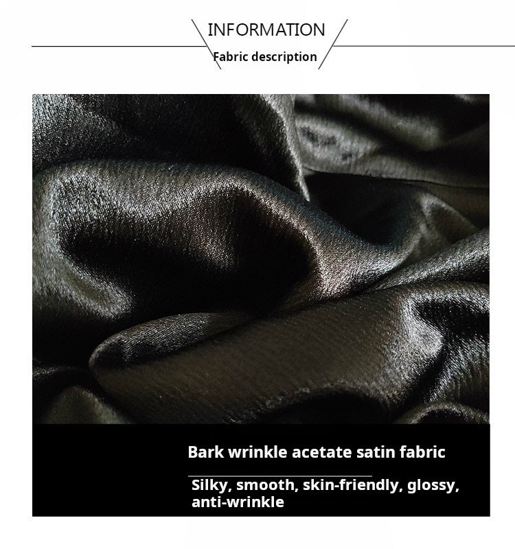 New High Waist A-Line Satin Skirt Plus Size