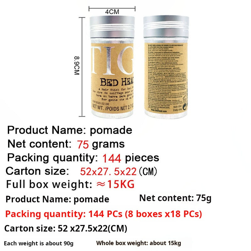 The best TIG Bed Head hair wax hair wax stick 75g hair breaking finishing cream anti-frizz styling hair wax stick export