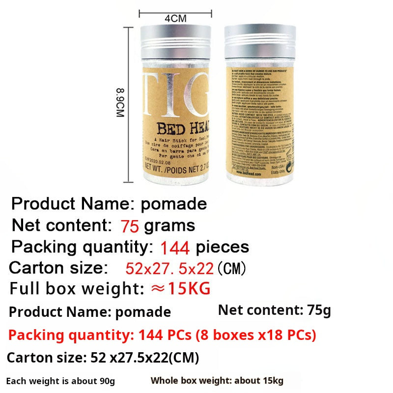 The best TIG Bed Head hair wax hair wax stick 75g hair breaking finishing cream anti-frizz styling hair wax stick export