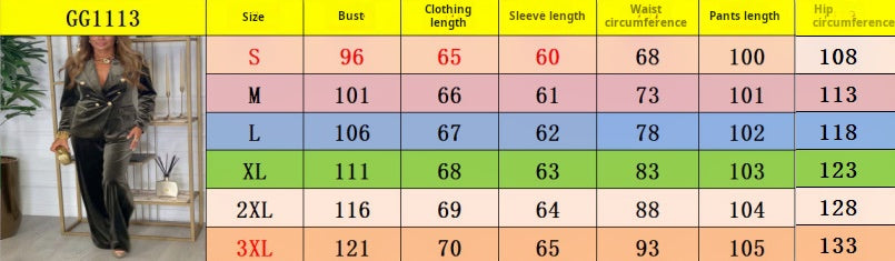 Women’s Double-Breasted Velvet Two-Piece Suit (Fall/Winter 2025)